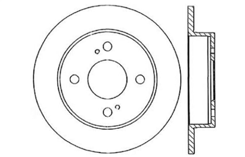 StopTech Power Slot 89-98 Nissan 240SX Slotted & Drilled Right Rear Rotor