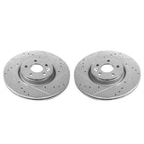 Power Stop 12-18 Volvo S60 Front Evolution Drilled & Slotted Rotors - Pair