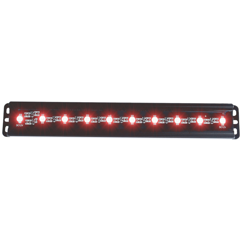 ANZO Universal 12in Slimline LED Light Bar (Red)