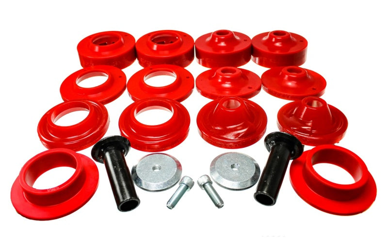 Energy Suspension 18+ Jeep Wrangler JL Red Rock-Flex 2in Adjustable Coil Spacer Set - GTR Auto