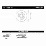 Stoptech Premium Cryo High Carbon Brake Rotor