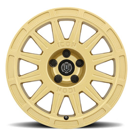 ICON Ricochet 17x8 5x4.5 38mm Offset 6in BS - Gloss Gold Wheel