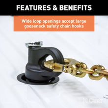 Load image into Gallery viewer, Curt OEM Puck System 2-5/16in Gooseneck Ball &amp; Safety Chain Anchor Kit