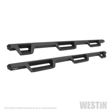 Load image into Gallery viewer, Westin/HDX 09-18 Dodge/Ram 1500 Crew Cab (5.5ft Bed) Drop Wheel to Wheel Nerf Step Bars - Txt Black
