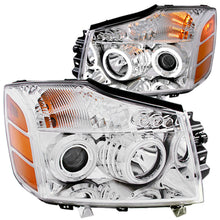 Load image into Gallery viewer, ANZO 2004-2007 Nissan Armada Projector Headlights w/ Halo Chrome (CCFL)