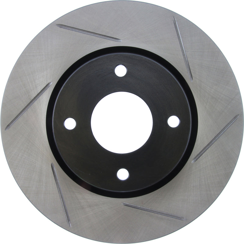 StopTech Power Slot 07-09 Nissan Sentra 2.0L/Versa / 10 Cube SportStop Front Slotted Left Rotor