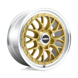 Rotiform R156 LSR Wheel 18x8.5 5x100 35 Offset - Matte Gold Machined