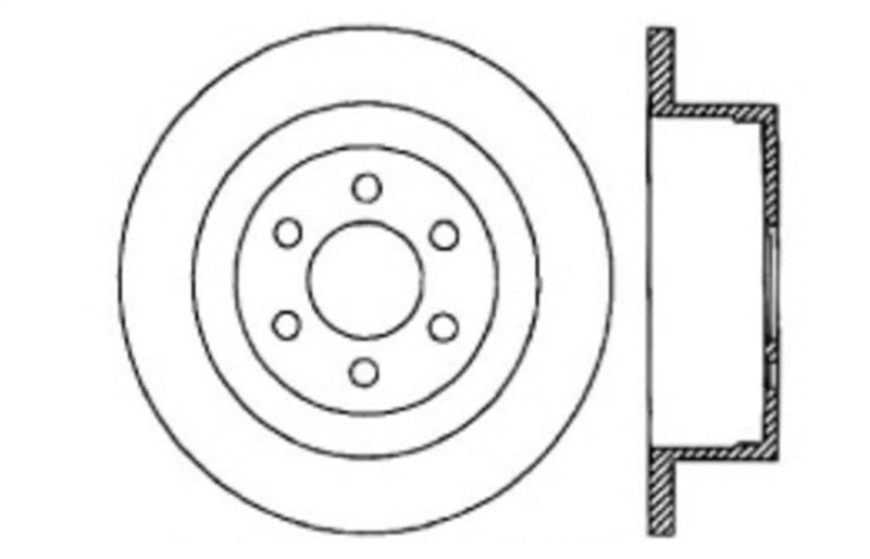 StopTech Slotted & Drilled Sport Brake Rotor