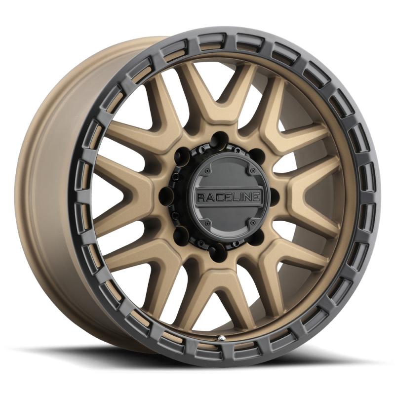 Raceline 953BZ Krank 18x9in / 8x180 BP / 18mm Offset / 124.2mm Bore - Bronze Wheel