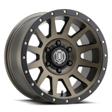 Load image into Gallery viewer, ICON Compression 17x8.5 5x5 -6mm Offset 4.5in BS 71.5mm Bore Bronze Wheel