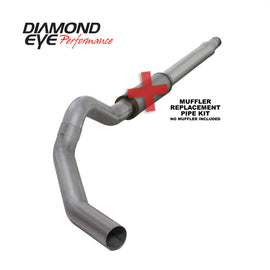 Diamond Eye KIT 5in Catback MFLR RPLCMENT PIPE Single AL: 03-07 FORD 6.0L F250/F350