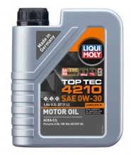 Load image into Gallery viewer, LIQUI MOLY 1L Top Tec 4210 Motor Oil 0W30 - Single