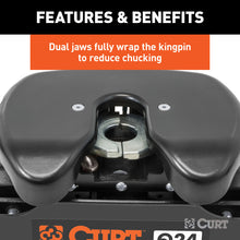 Load image into Gallery viewer, Curt Q24 5th Wheel Hitch w/Roller and Ram Puck System Adapter