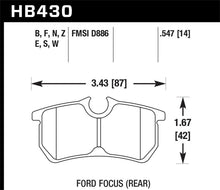 Load image into Gallery viewer, Hawk 00-07 Ford Focus HT-10 Race Rear Brake Pads