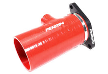 Load image into Gallery viewer, PERRIN 22-24 Subaru WRX / 20-25 LGT &amp; OBXT Turbo Inlet Hose w/Turbo Adapter Flange (Short) - Red