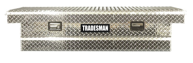 Tradesman Aluminum Economy Cross Bed Truck Tool Box (70in./Front Opening) - Brite