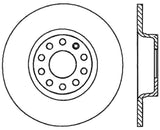 Stoptech 05-12 Audi A3/A3 Quattro Premium High-Carbon Cryo Rear Brake Rotor