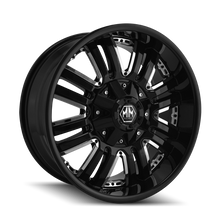 Load image into Gallery viewer, Mayhem 8070 Assault 18x9 / 5x114.3 BP / 18mm Offset / 87mm Hub Black Wheel