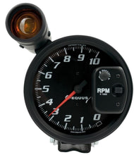 Load image into Gallery viewer, Autometer Equus 10K RPM 5in Tachometer Pedestal w/ External Shift-Lite 6000 Series - Black