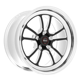 Weld S70 RT-S 17x11 / 5x115 BP / 6.2in BS Black Wheel 3.18in ID 5mm Offset (High Pad) - Non-Beadlock