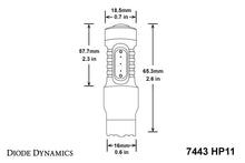 Load image into Gallery viewer, Diode Dynamics 7443 LED Bulb HP11 LED - Cool - White (Single)