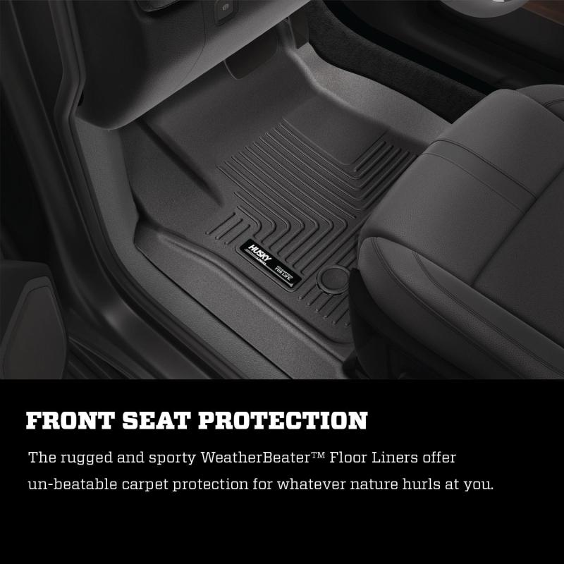 Husky Liners 07-12 Chevy Silverado/GMC Sierra Crew Cab WeatherBeater Combo Tan Floor Liners - GTR Auto