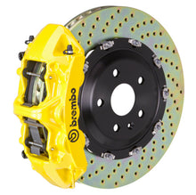 Load image into Gallery viewer, Brembo 00-02 RS4 Front GT BBK 6 Piston Cast 380x34 2pc Rotor Drilled- Yellow