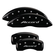 Load image into Gallery viewer, MGP 4 Caliper Covers Engraved Front Accord Engraved Rear Accord Black finish silver ch