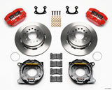 Wilwood Dynapro Dust-Boot P/S Park Brake Kit Red Small Ford 2.50in Offset