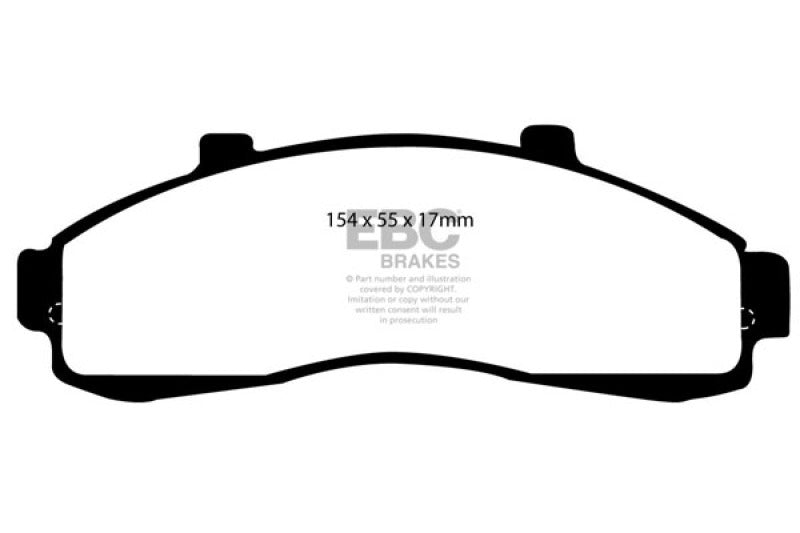 EBC 95-01 Ford Explorer 4.0 2WD Greenstuff Front Brake Pads