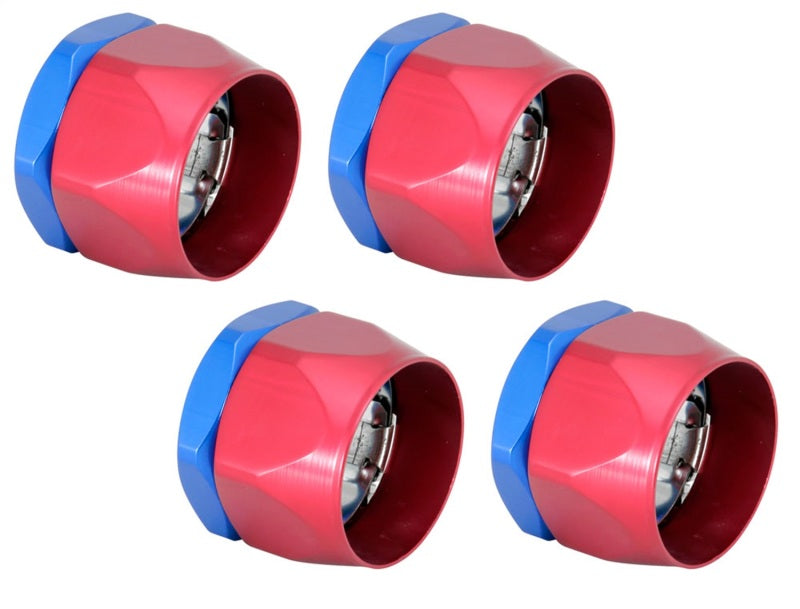 Spectre Magna-Clamp Hose Clamps 1-1/2in. (4 Pack) - Red/Blue