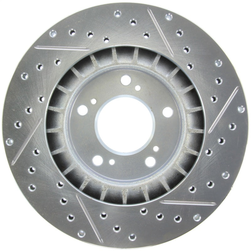 StopTech Select Sport 2000-2009 Honda S2000 Drilled and Slotted Front Right Brake Rotor