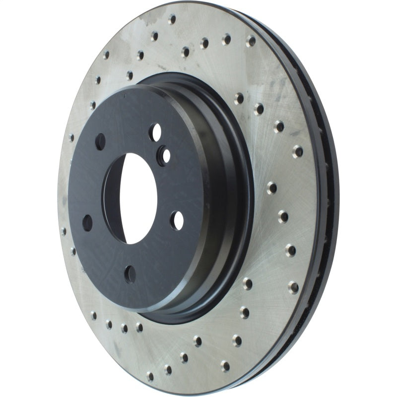 StopTech 05-06 Mercedes Benz C55 AMG Sportstop Drilled Right Rear CRYO Rotor