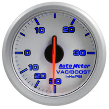 Load image into Gallery viewer, Autometer Airdrive 2-1/6in Boost/Vac Gauge 30in HG/30 PSI - Silver