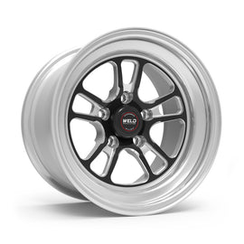 Weld S70 RT-S 15x10in / 5x114.3 BP / 7.5in. BS - Black Center - Polished Shell Wheel