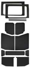 Load image into Gallery viewer, DEI 18-23 Jeep Wrangler JL 4-Door Boom Mat Complete Headliner Kit - 13 Piece - Black Leather Look