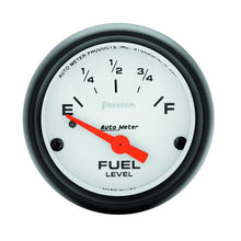 Load image into Gallery viewer, Autometer Phantom 2 1/16in 240 ohm to 33 ohm Electric Fuel Level Gauge