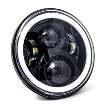 Load image into Gallery viewer, Letric Lighting 7in Led Black Full-Halo Indian