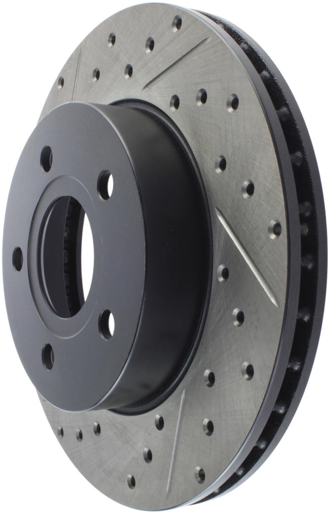 StopTech 99-04 Jeep Grand Cherokee Front Right Slotted & Drilled Rotor