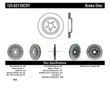 Load image into Gallery viewer, Stoptech 09-20 Cadillac CTS Premium CryoStop High-Carbon Rear Rotor