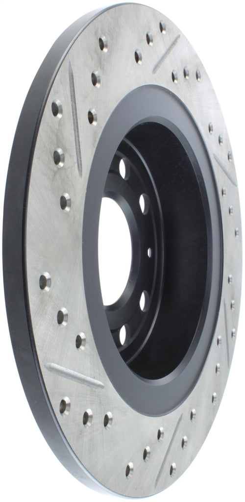 StopTech 03-12 Saab 9-3/9-3X Slotted & Drilled Left Rear Rotor
