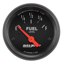 Load image into Gallery viewer, Autometer Z Series 52mm 0 Empty / 30 Full Fuel Level Gauge