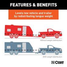 Load image into Gallery viewer, Curt Deep Drop Trunnion Bar Weight Distribution Hitch (8,000 - 10,000 LBS, 30-5/8in Bars)