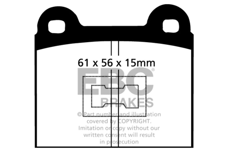 EBC 73-77 Audi Fox 1.5 Greenstuff Front Brake Pads