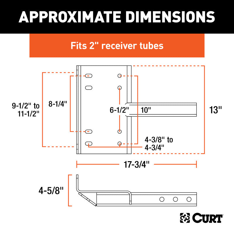 Curt Hitch-Mounted Winch Mount (Fits 2in Receiver)