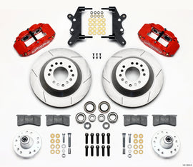 Wilwood Narrow Superlite 6R Front Hub & 1PC Rtr Kit 12.88in-Red 60-68 Ford / Mercury Full Size