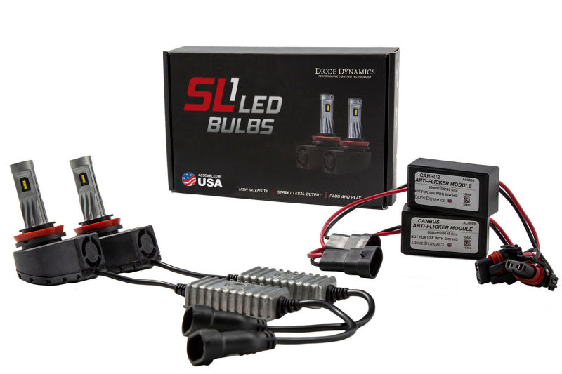 Diode Dynamics H8 SL1 LED Pair w/AntiFlicker Modules