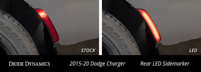 Diode Dynamics 15-21 Dodge Charge LED Sidemarkers - Clear (set)