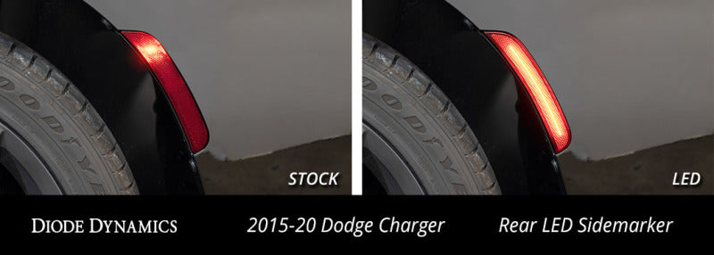 Diode Dynamics 15-21 Dodge Charger LED Sidemarkers for - Smoked (set)