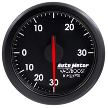 Load image into Gallery viewer, Autometer Airdrive 2-1/6in Boost/Vac Gauge 30in HG/30 PSI - Black